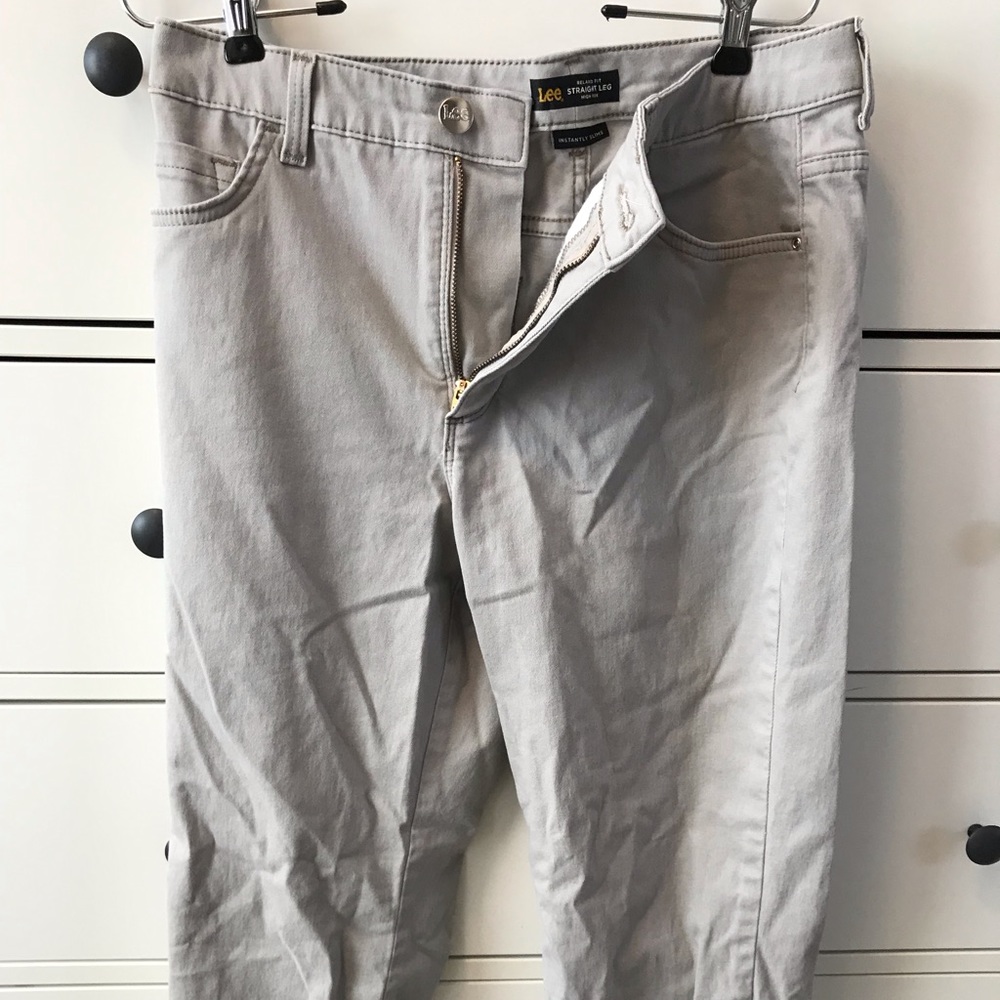 Lee Straight Leg High Rise Work Pants Size 12